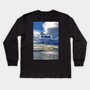 Lake Constance upcoming thunder storm Kids Long Sleeve T-Shirt